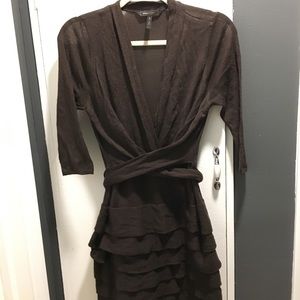 BCBG Knit dress with tiered skirt